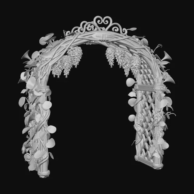 3D model for Wisteria and Morning Glory Arch