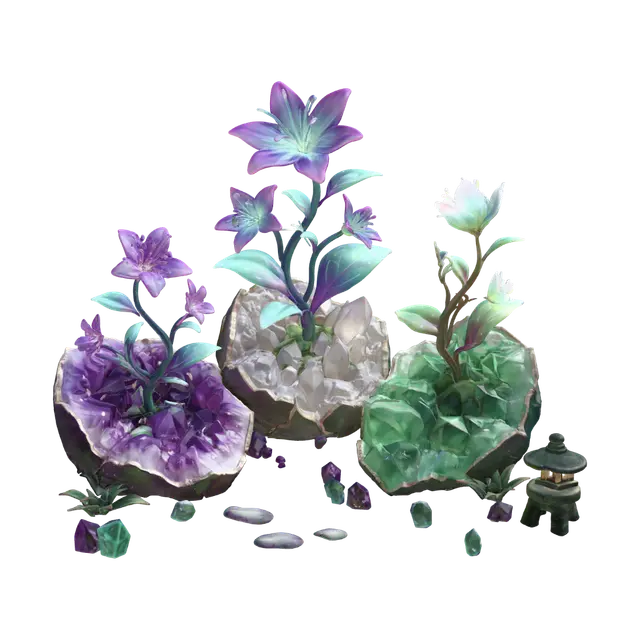 3D model for Luminescent Crystal Garden