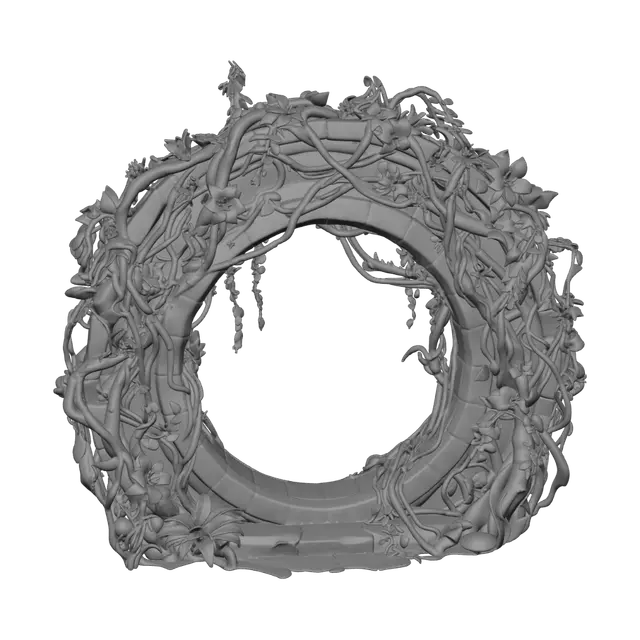 3D model for Bioluminescent Ivy Arch