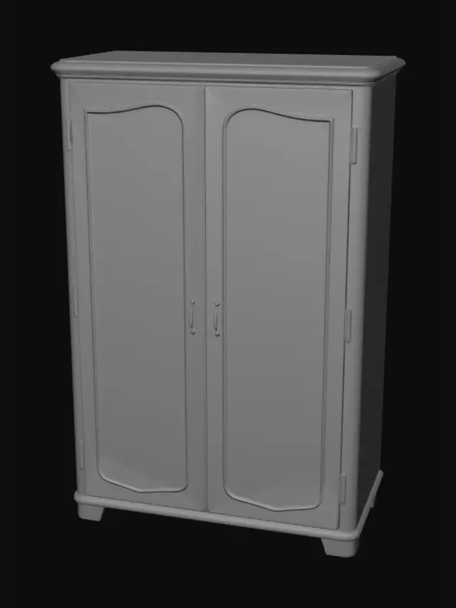 3D model for Нарисуй советский шкаф для одежды