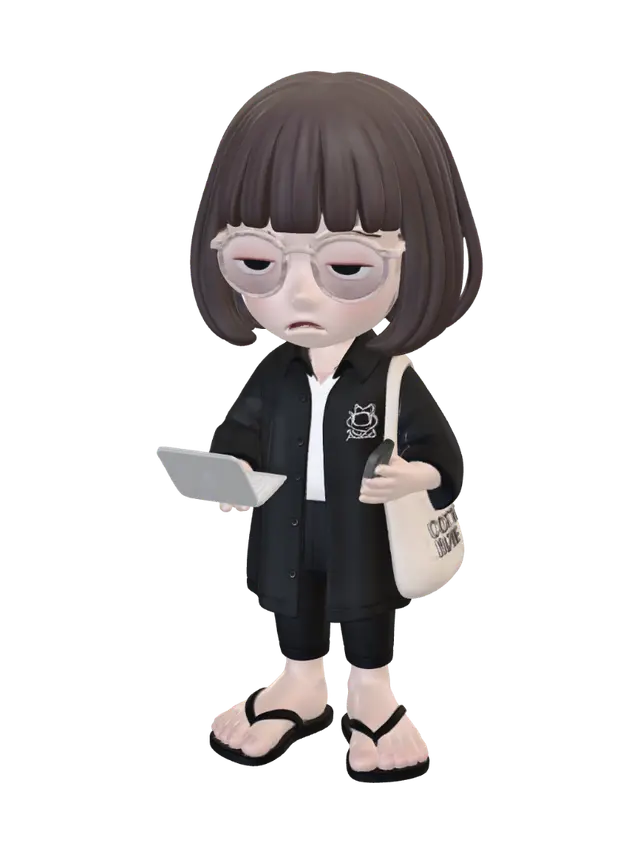 3D model for Sleepy Techie