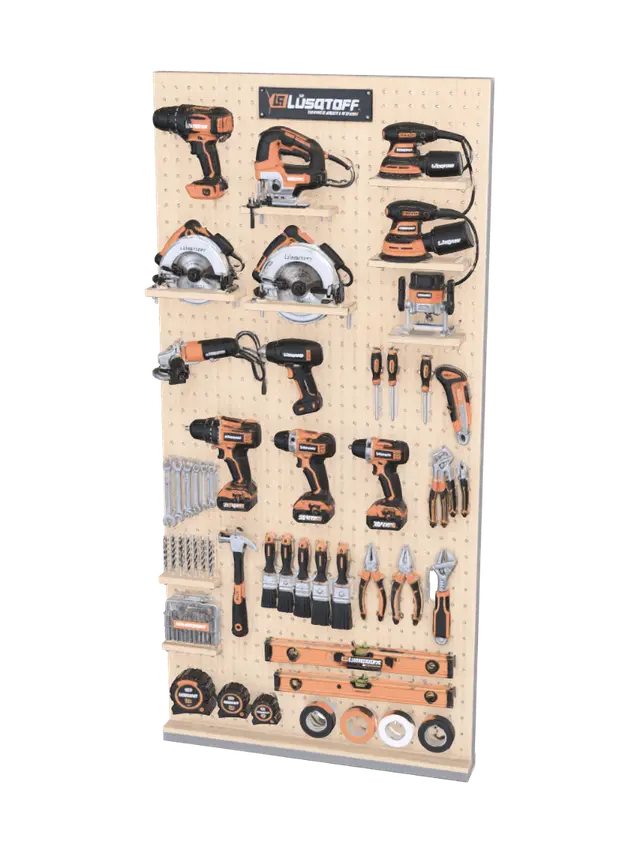 Pared Mostradora de Herramientas Lusqtoff - Speaker 3D model, vytvořený pomocí AI