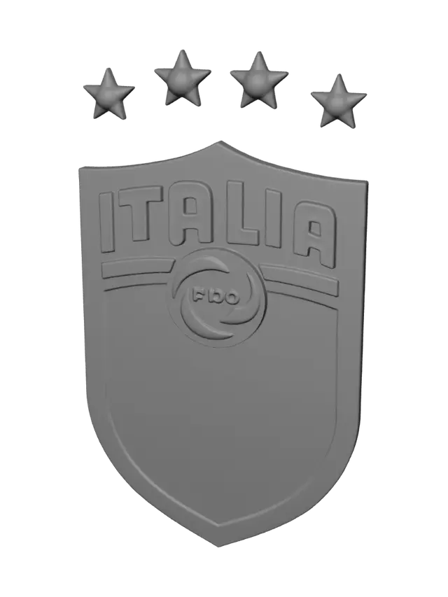 3D model for Italia FIGC Crest