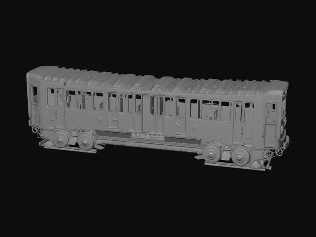 3D model for Teal Train at the Underground Platform