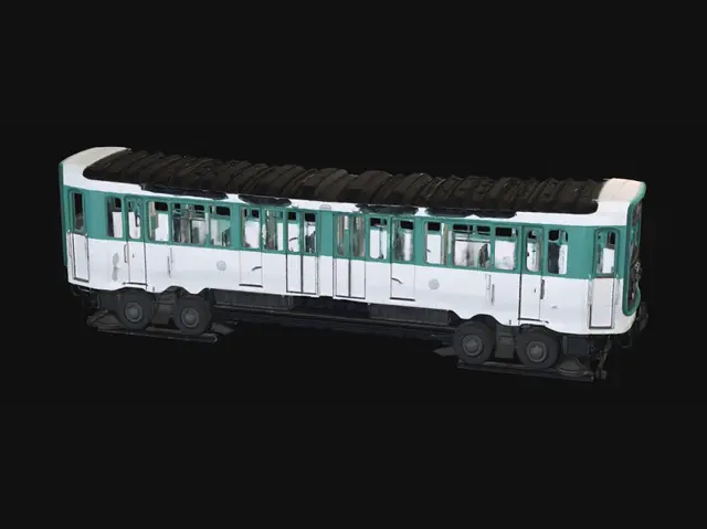 3D model for Teal Train at the Underground Platform