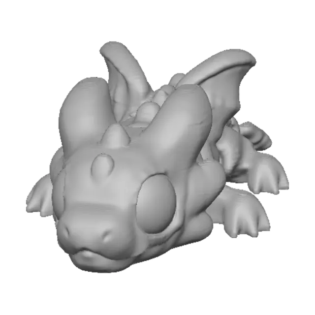 3D model for Blue Dragon on White Cloth