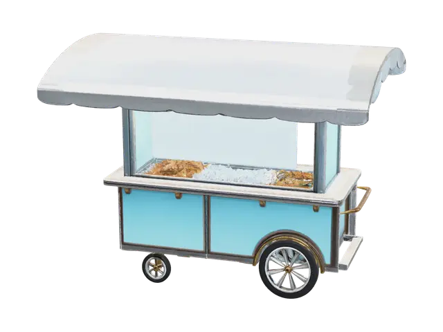 3D model for Modern Foodcart