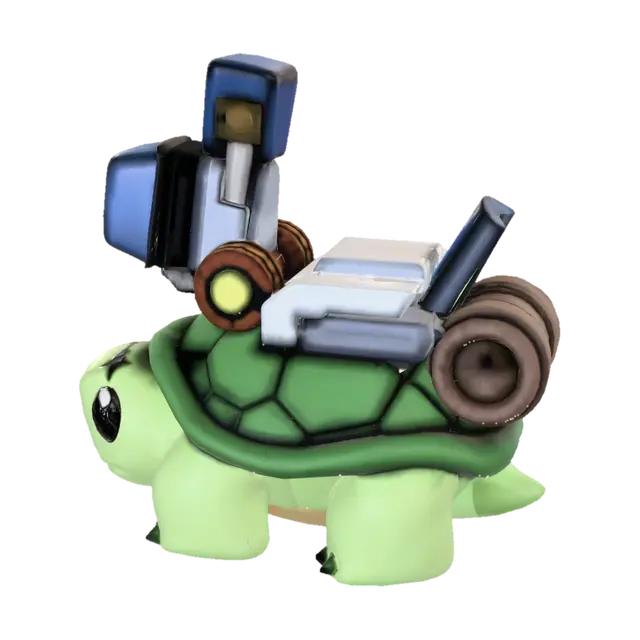 Tank Turtle - Turtles 3D model, vytvořený pomocí AI