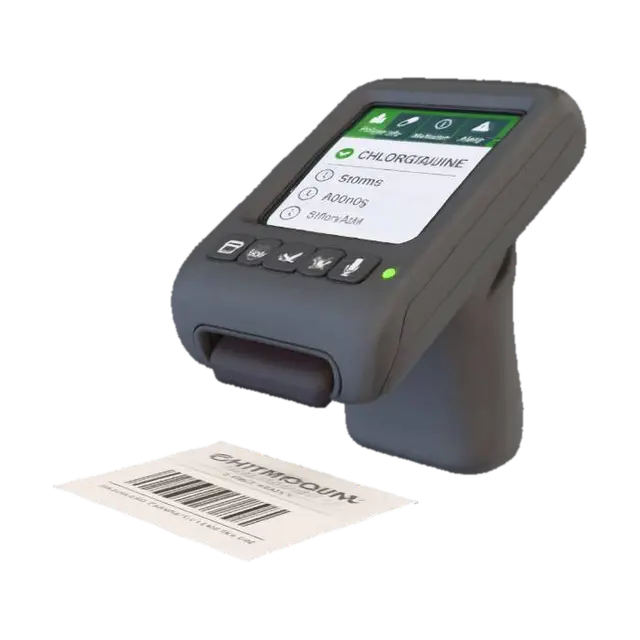 Medication Tracker Device - Application-3D-modell, genererad av AI