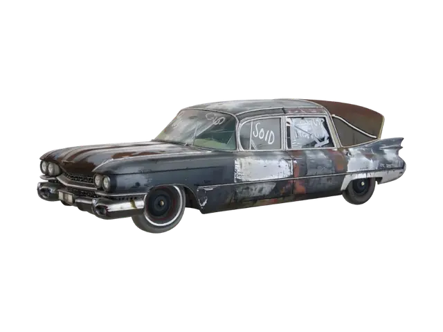 3D model for Rusty Cadillac