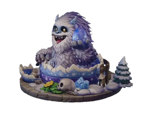 3D model for Yeti the Adorable Easter Snowman #EasterEgg2026#