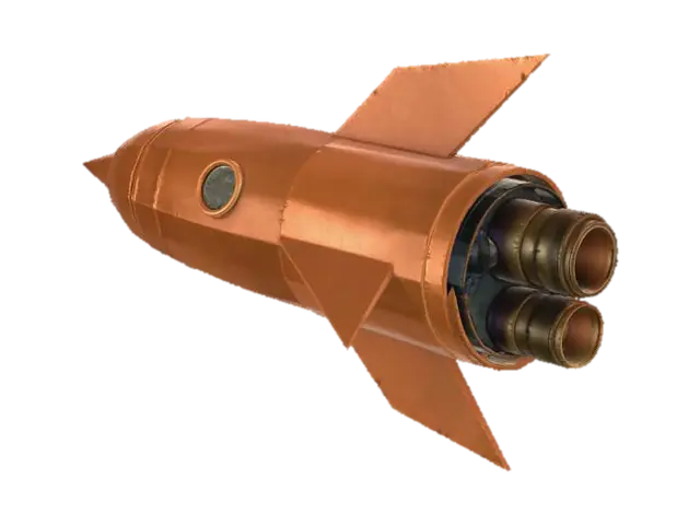 Golden Rocket - Launch 3D model, vytvořený pomocí AI