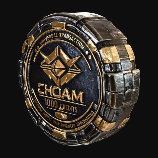 3D model for Choam 1000 Credits Coin