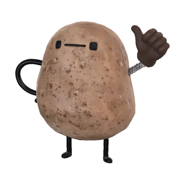 3D model for Thumbs-Up Potato