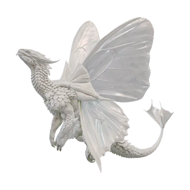 3D model for Azure Ironwing Dragon