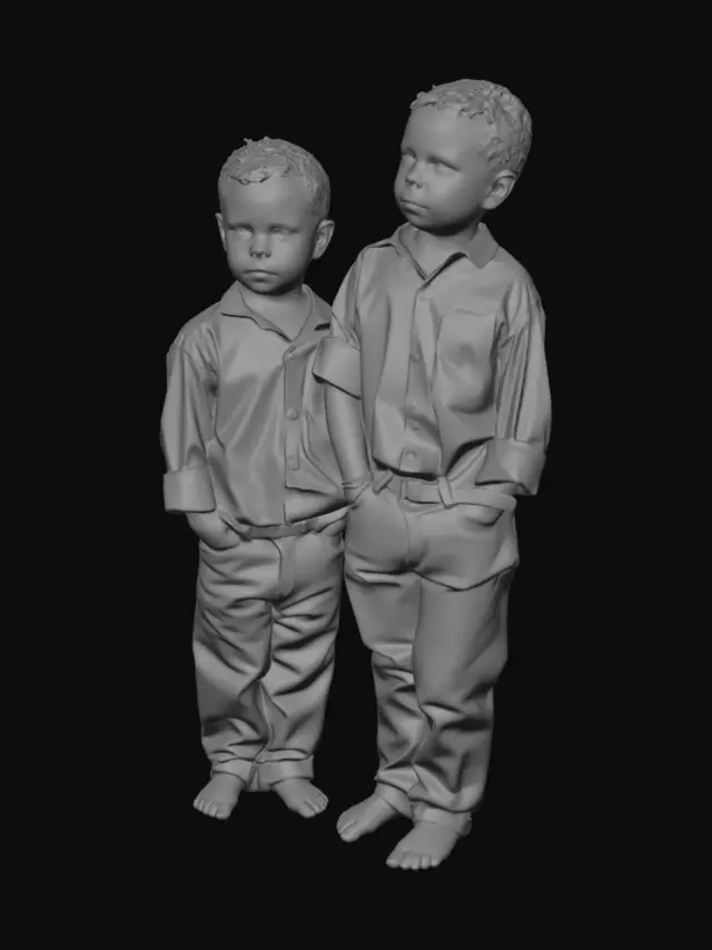 3D model for Blue Shirted Brothers