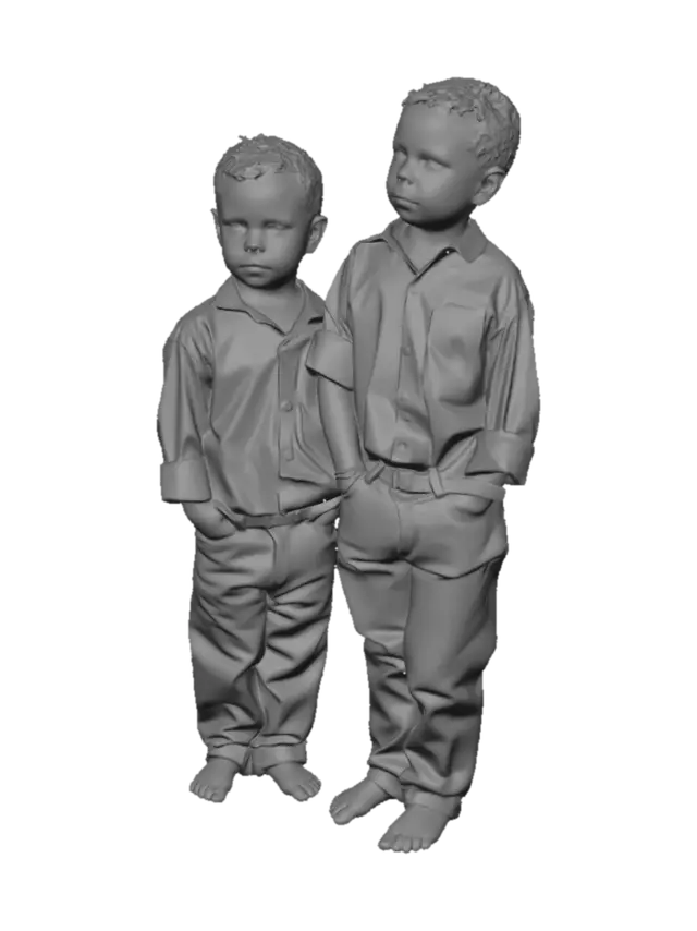 3D model for Blue Shirted Brothers