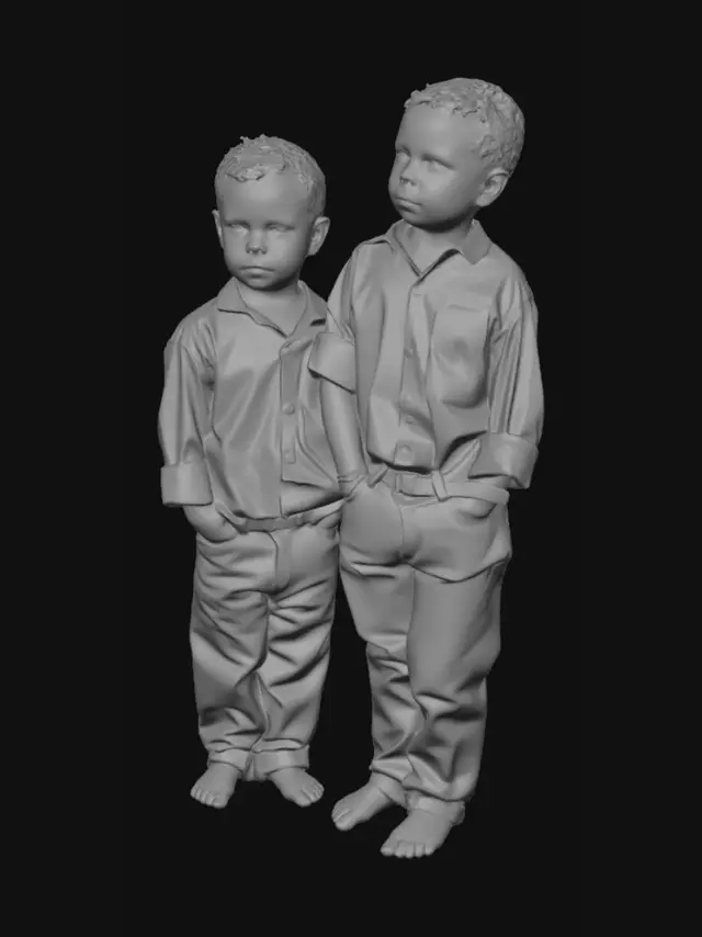 3D model for Blue Shirted Brothers