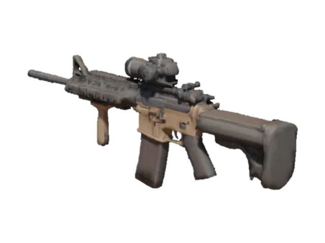 m4 rifle - Assault 3D model, vytvořený pomocí AI