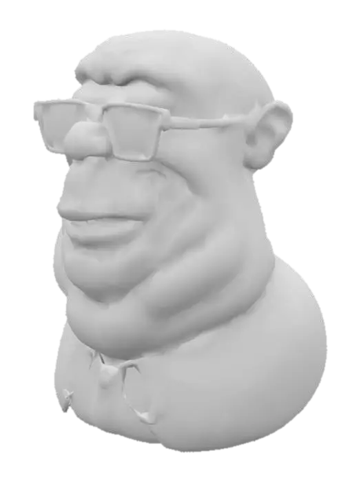 3D model for The Cool Bald Character