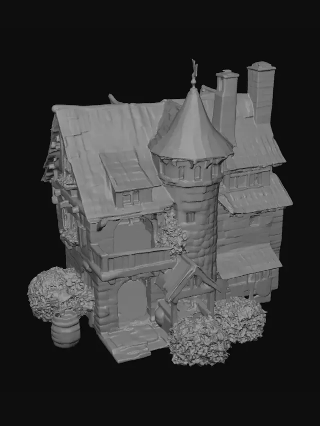 3D model for Turreted Stone Manor