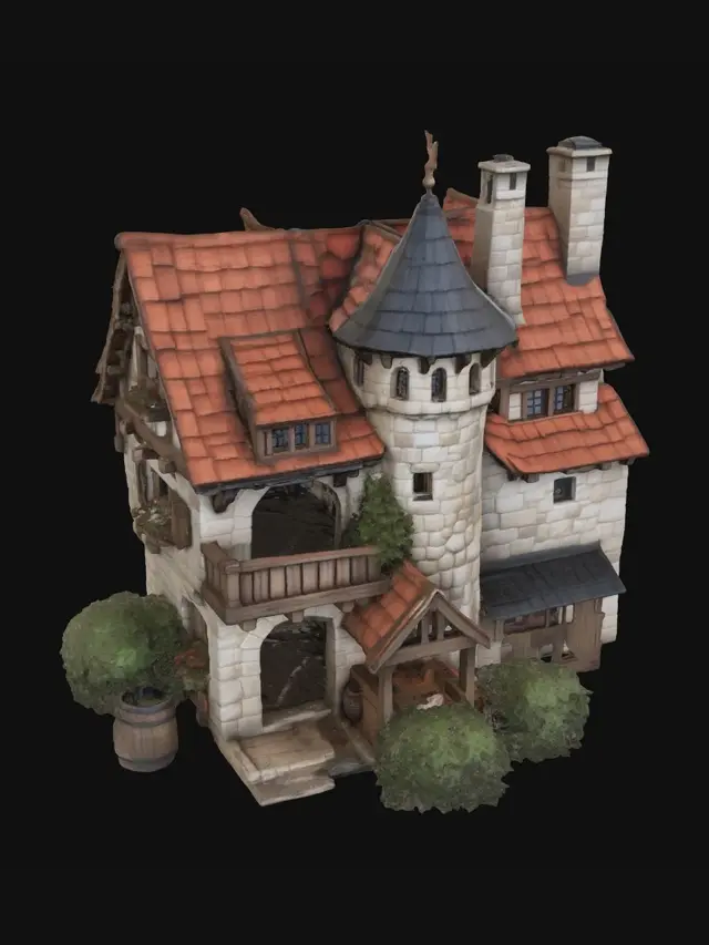 3D model for Turreted Stone Manor
