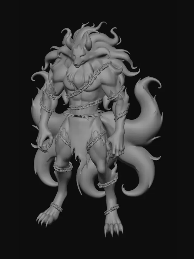 3D model for Icebound Chainwolf