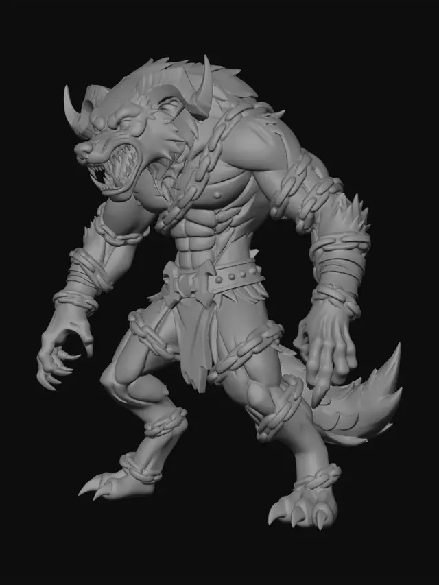 3D model for Runebound Wolf