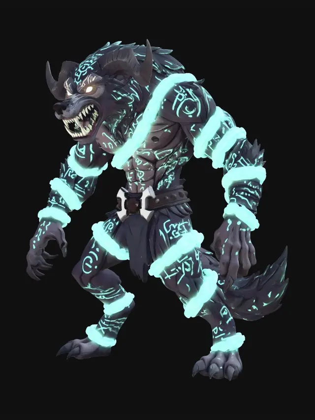 3D model for Runebound Wolf