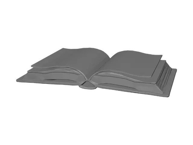 3D model for The Golden Open Book