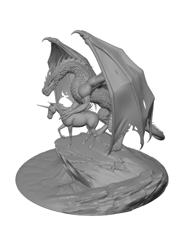 3D model for Stormbound Dragon and Unicorn