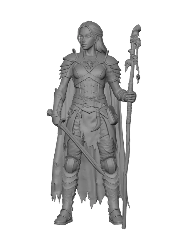 3D model for battle -ready alice- armored dress, sword, “alice madness returns” inspired fierce warrior look