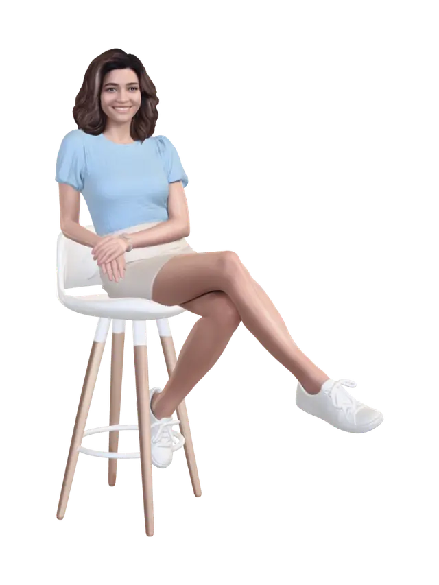 3D model for Casual Style Portrait