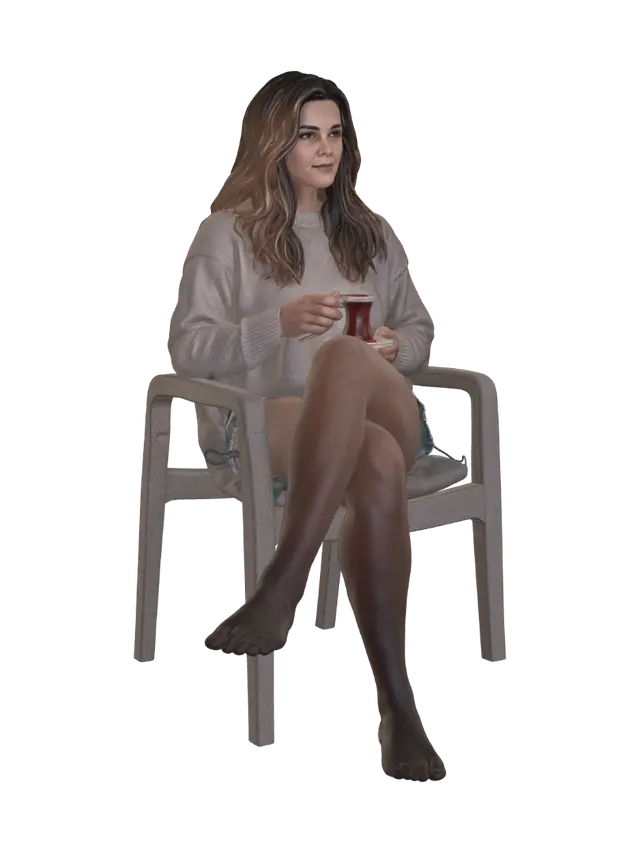 3D model for Balcony Tea at Dusk
