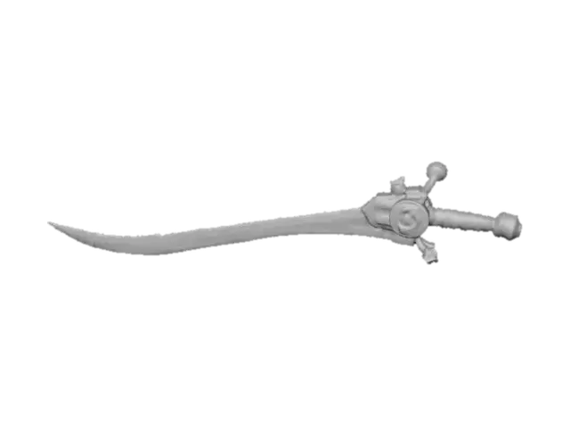 3D model for steampunk two handed sword