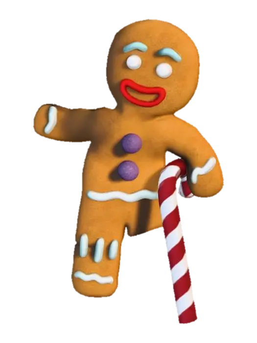 Gingy, I'm OK, #Christmas2025# - Gingerbread 3D model, vytvořený pomocí AI