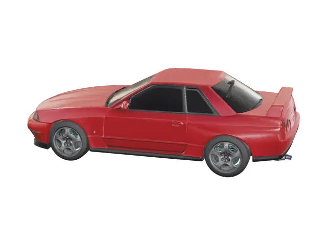Low-Poly R32 - Lowpolyart 3D model, vytvořený pomocí AI