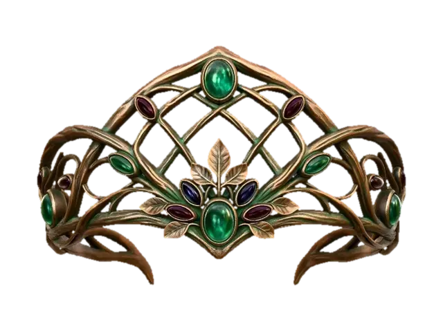 Vine Tiara 3D model, vytvořený pomocí AI