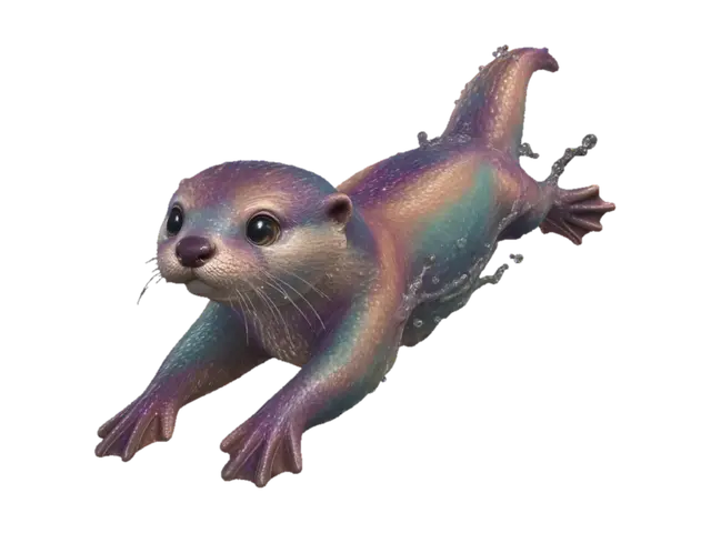 Modello 3D Prismatic Otter - Prism, generato dall’IA