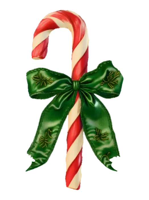 Candy Cane, #Christmas2025# - Sweets 3D model, vytvořený pomocí AI