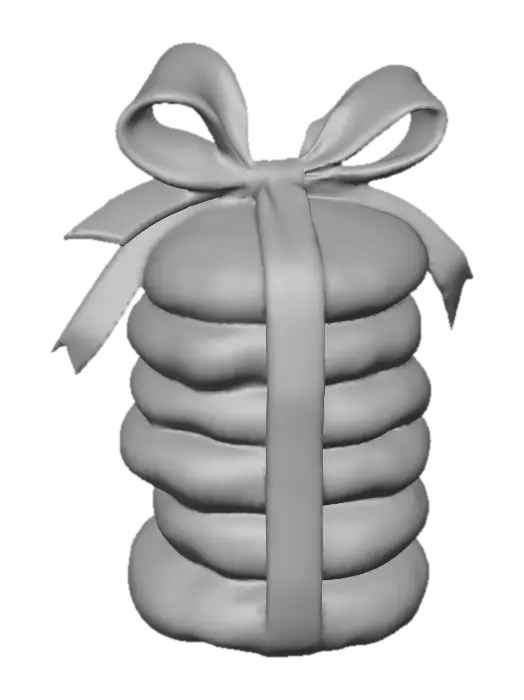 3D model for Cookies in Red Ribbon, #Christmas2025#