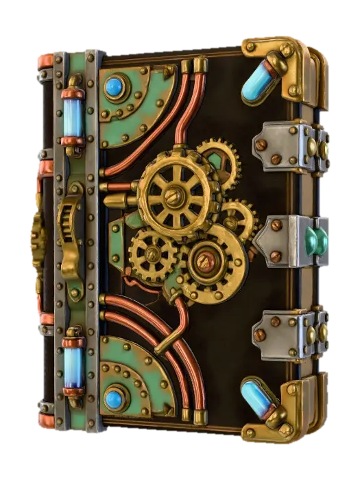 Relic Book - Item 3D model, vytvořený pomocí AI