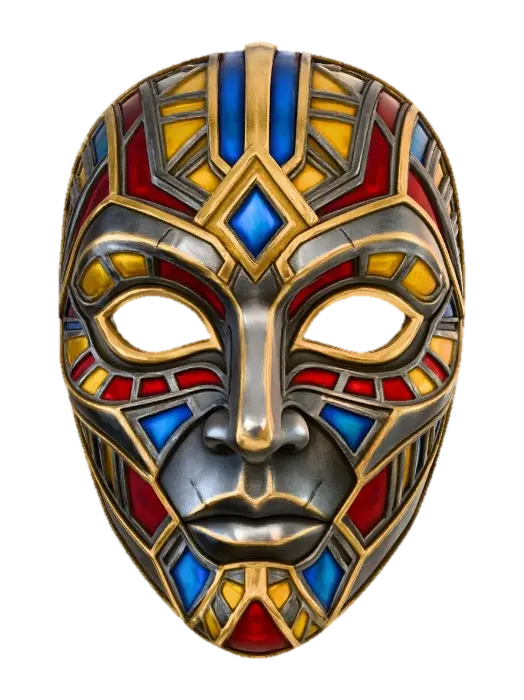 Cultural Mask I 3D model, vytvořený pomocí AI