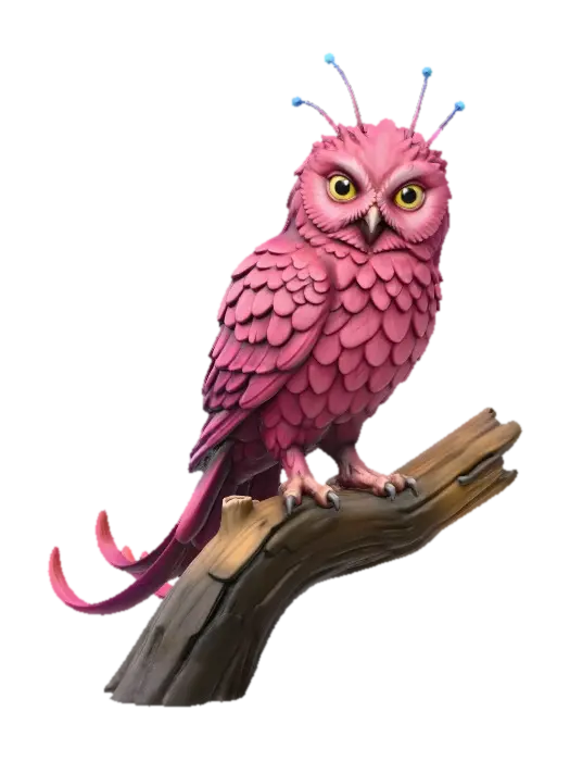 Fwooper - Flight 3D model, vytvořený pomocí AI