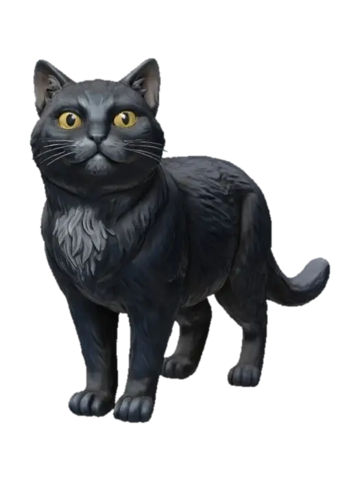 3D model for Gorgeous Domestic cat