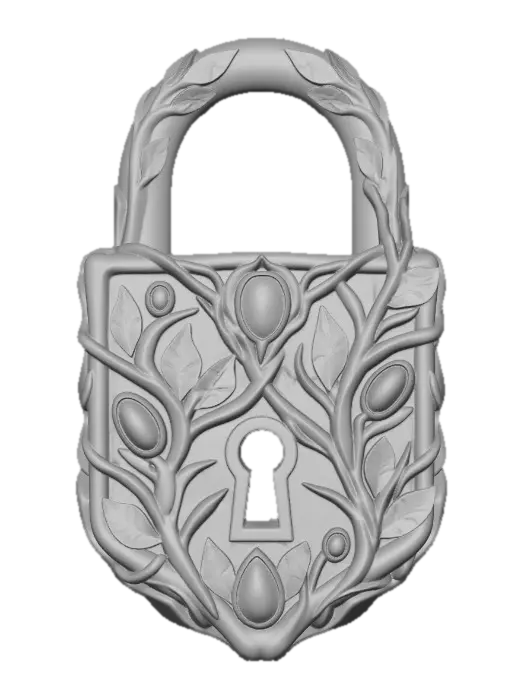 3D model for Verdant Jewel Padlock