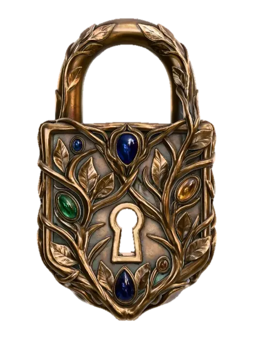 3D model for Verdant Jewel Padlock