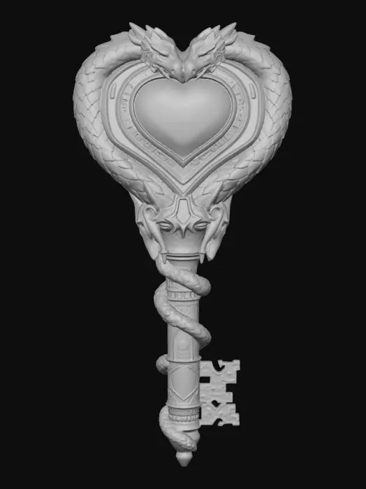 3D model for Dragon's Heart Key
