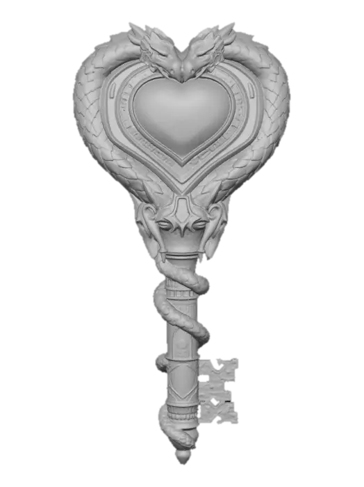 3D model for Dragon's Heart Key