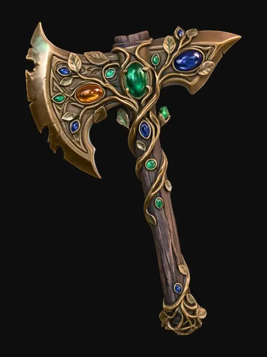 3D model for Leafwoven War Axe